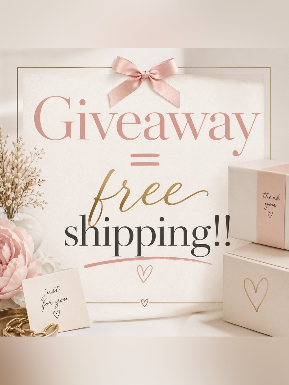 ✨GIVEAWAY = FREE SHIPPING✨